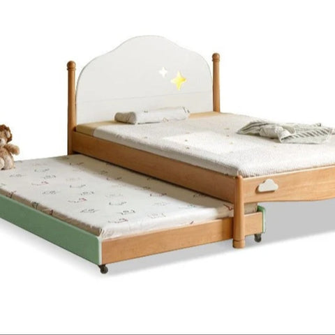 Beech solid wood Kids bed multi-functional bunk bed<