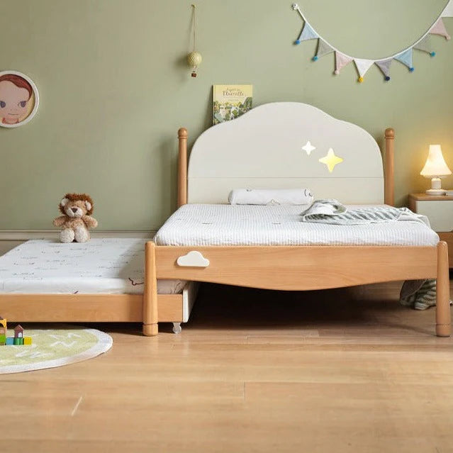 Beech solid wood Kids bed multi-functional bunk bed<