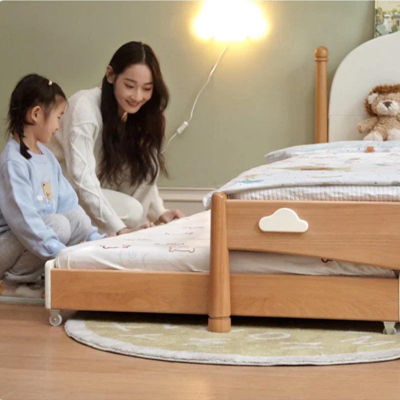 Beech solid wood Kids bed multi-functional bunk bed<