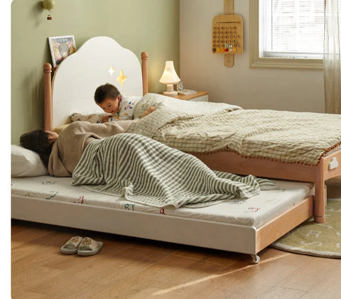 Beech solid wood Kids bed multi-functional bunk bed<