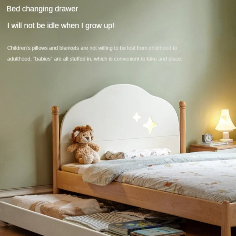 Beech solid wood Kids bed multi-functional bunk bed<