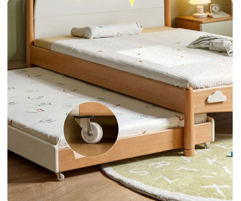 Beech solid wood Kids bed multi-functional bunk bed<