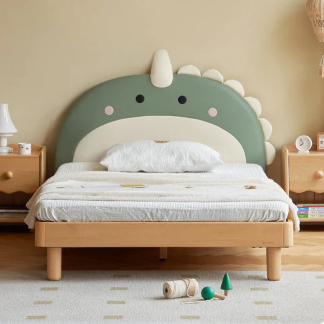 Organic Leather Children's Dinosaur Bed Cartoon Bed<