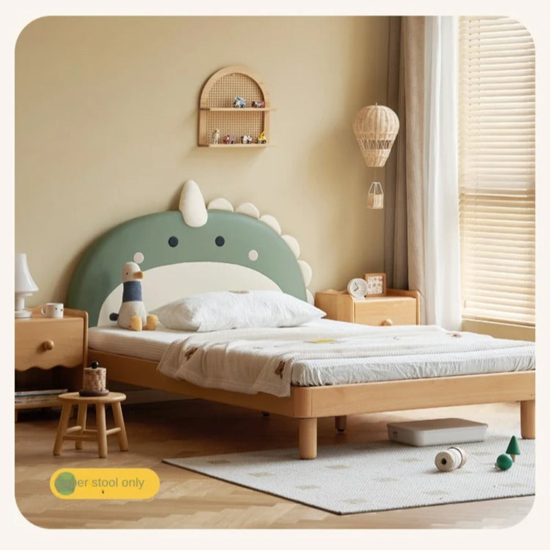 Organic Leather Children's Dinosaur Bed Cartoon Bed<
