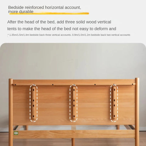 Beech Solid Wood Children's Soft Single Bed