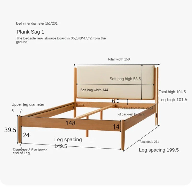 Beech Solid Wood Children's Soft Single Bed