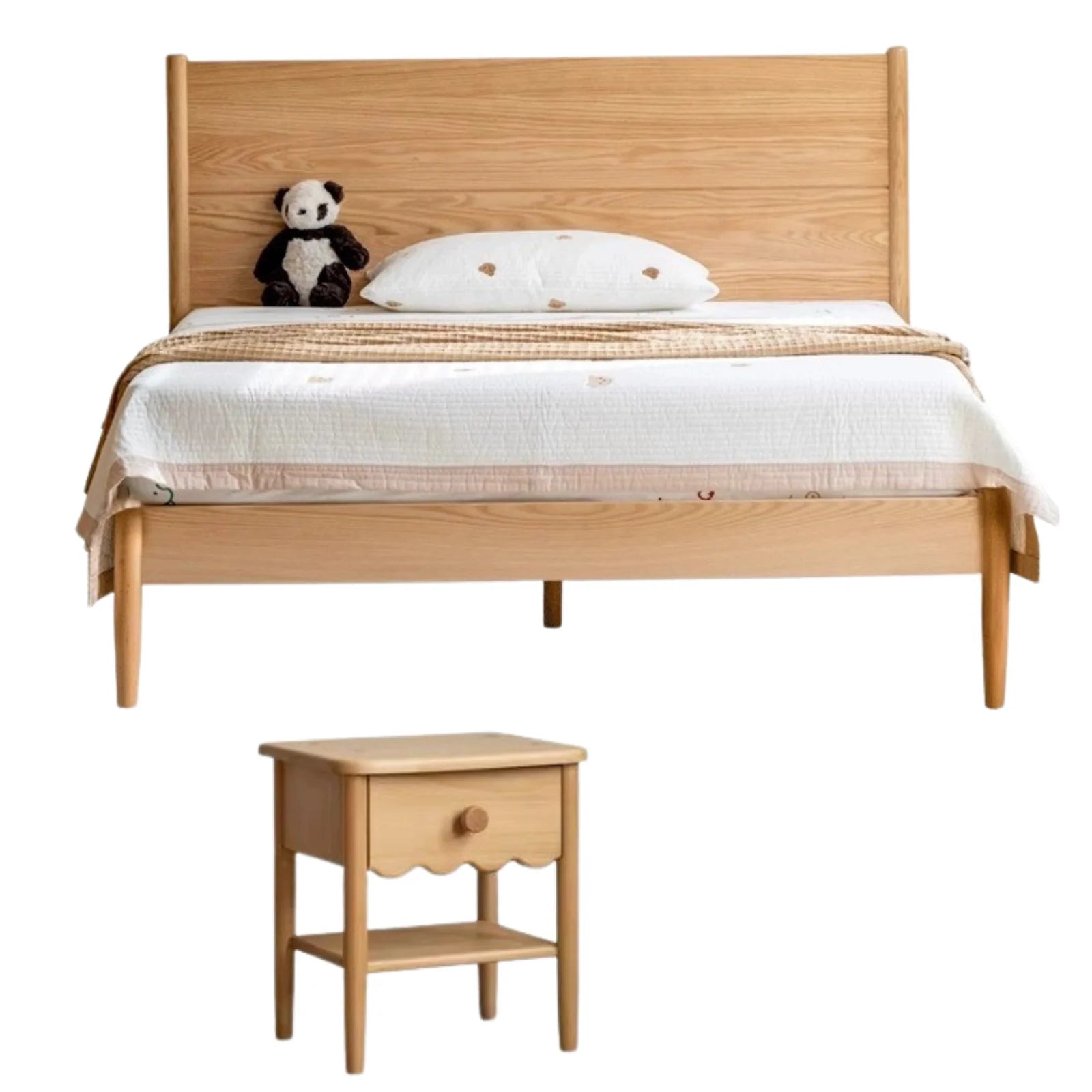 Beech Solid Wood Children's Soft Single Bed