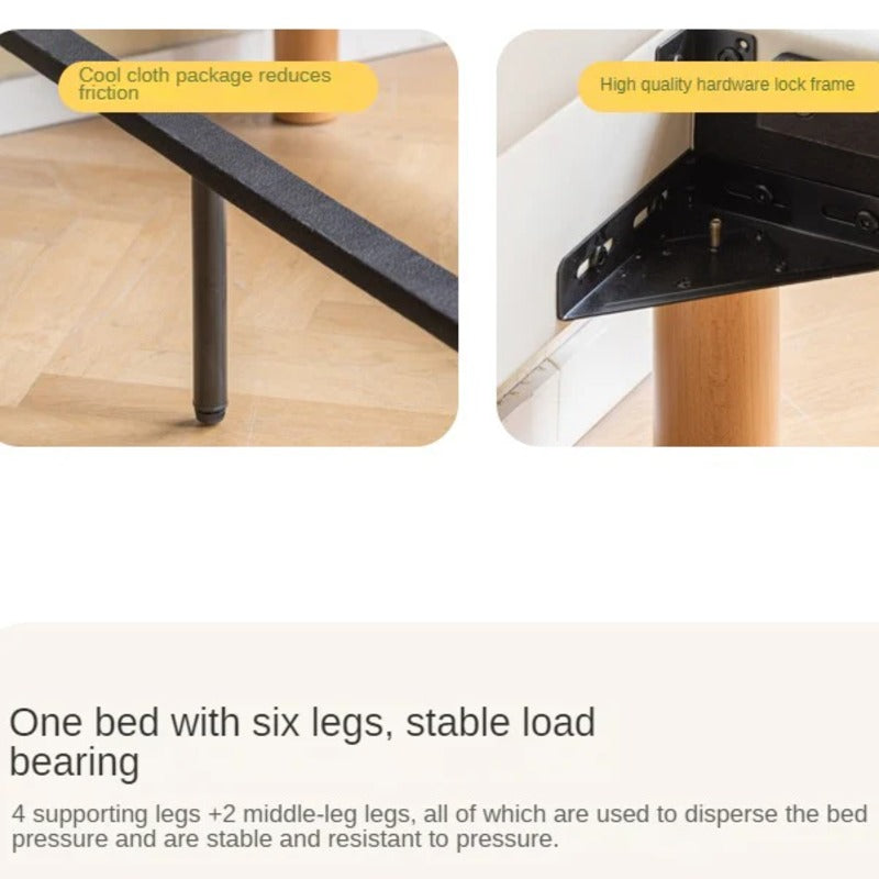 Cream style Organic Leather kid's Bed<