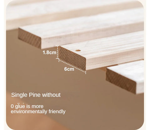 Rubber wood Cream Style Children's Bed White<