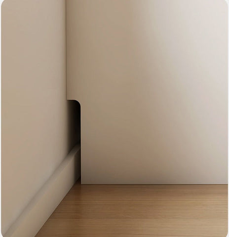 Beech Solid Wood Student Desk & Bookcase Combination Creamy White Light Coffee Finish Modular Homework Study Station