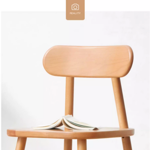 Oak Solid Wood Adjustable Children Study Desk and Chair Set Natural Finish Modern Kids Writing Table with Storage