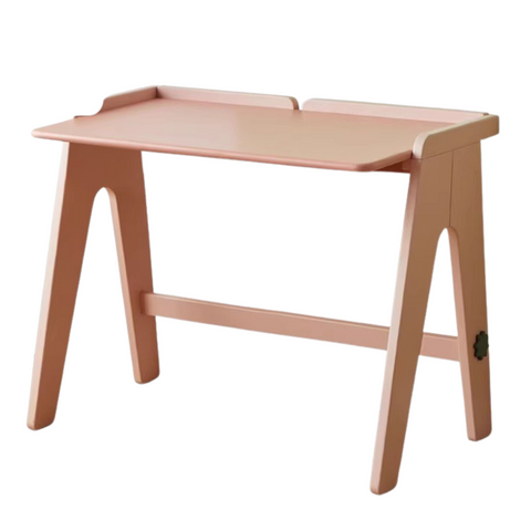 Beech Solid Wood Childrens Desk Pure Study Table Safe Rounded Corners Multiple Color Options
