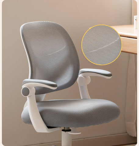 Adjustable Ergonomic Kids Study Chair with Mesh Back Blue Lift Seat for Correct Posture & Comfort