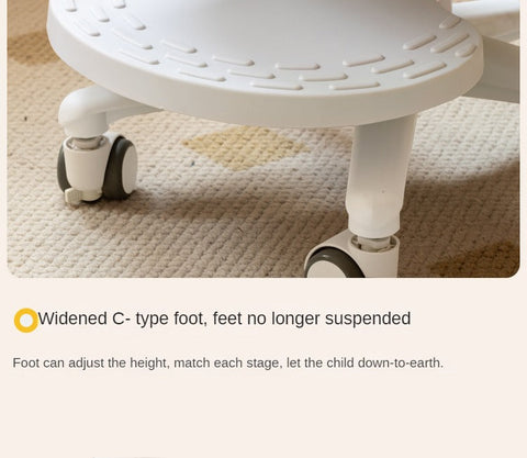 Adjustable Ergonomic Kids Study Chair with Mesh Back Blue Lift Seat for Correct Posture & Comfort