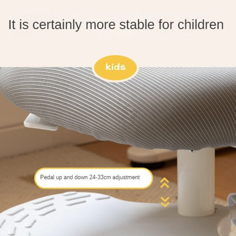 Adjustable Ergonomic Kids Study Chair with Mesh Back Blue Lift Seat for Correct Posture & Comfort