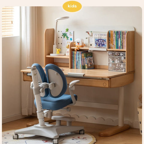 Adjustable Ergonomic Children's Learning Chair with Multi-Dimensional Backrest & Washable Fabric Kids Study Seat in Pink White or Multicolor