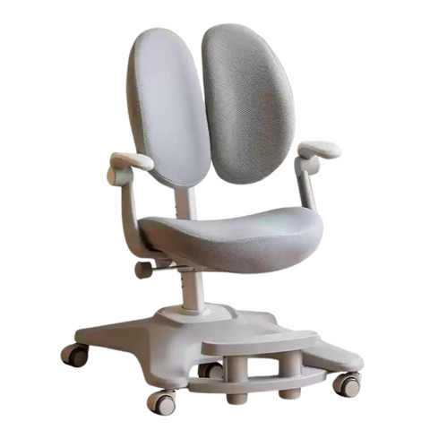 Adjustable Ergonomic Children's Learning Chair with Multi-Dimensional Backrest & Washable Fabric Kids Study Seat in Pink White or Multicolor