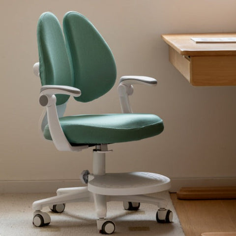 Children's Lift Adjustable Ergonomic Mesh Chair for Study & Writing Removable Washable Cover Watermelon Red Elf Gray Bean Paste Green