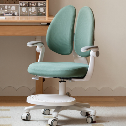 Children's Lift Adjustable Ergonomic Mesh Chair for Study & Writing Removable Washable Cover Watermelon Red Elf Gray Bean Paste Green