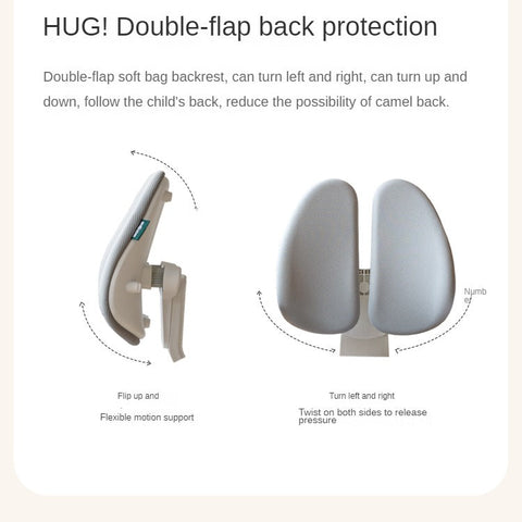 Children's Lift Adjustable Ergonomic Mesh Chair for Study & Writing Removable Washable Cover Watermelon Red Elf Gray Bean Paste Green