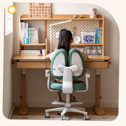 Children's Lift Adjustable Ergonomic Mesh Chair for Study & Writing Removable Washable Cover Watermelon Red Elf Gray Bean Paste Green