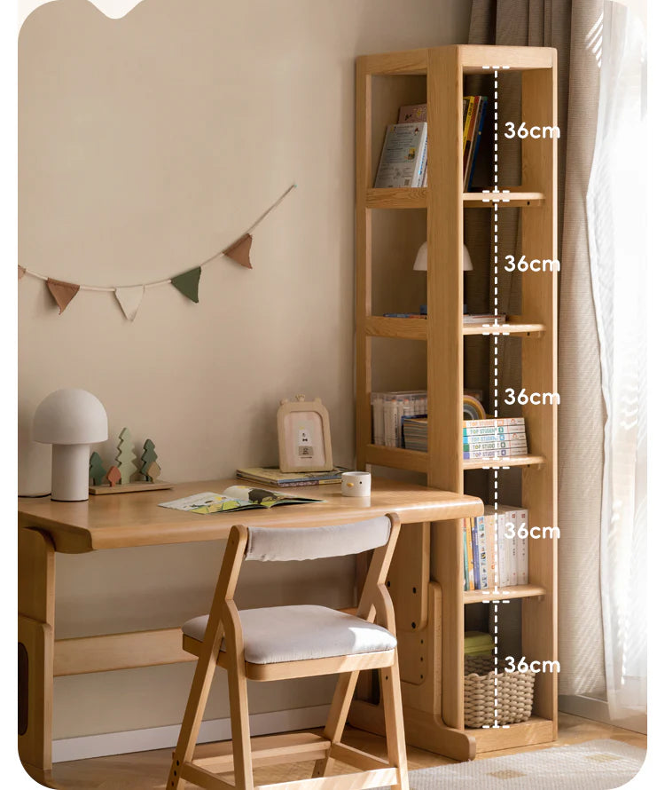 Oak Solid Wood Kids Sliding Door Wardrobe