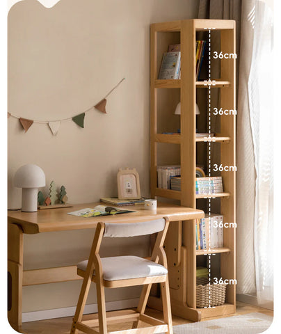 Oak Solid Wood Kids Sliding Door Wardrobe