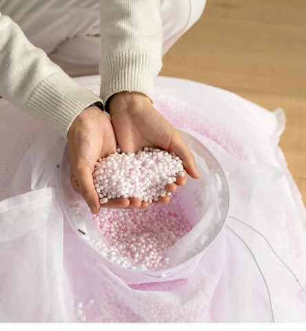 Children's Lazy Reading Corner Chair Soft Blue Chenille Upholstered Toddler Sofa with Removable Cover & EPP Filling for Kids Room