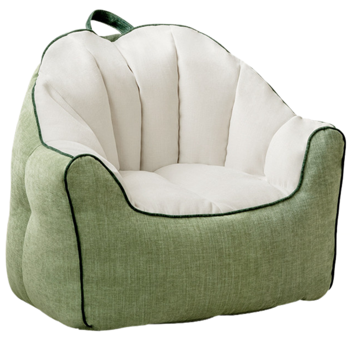 Children's Lazy Reading Corner Chair Soft Blue Chenille Upholstered Toddler Sofa with Removable Cover & EPP Filling for Kids Room