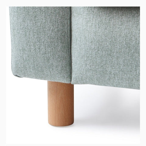 Gray Green Fabric Kids Sofa Cartoon Dinosaur Design Solid Wood Frame Removable Cover