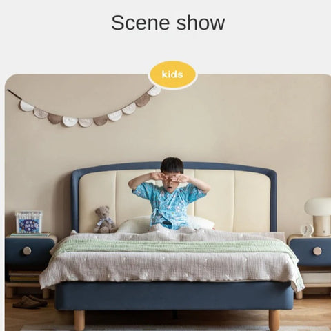 Organic Leather Children's Soft Bed