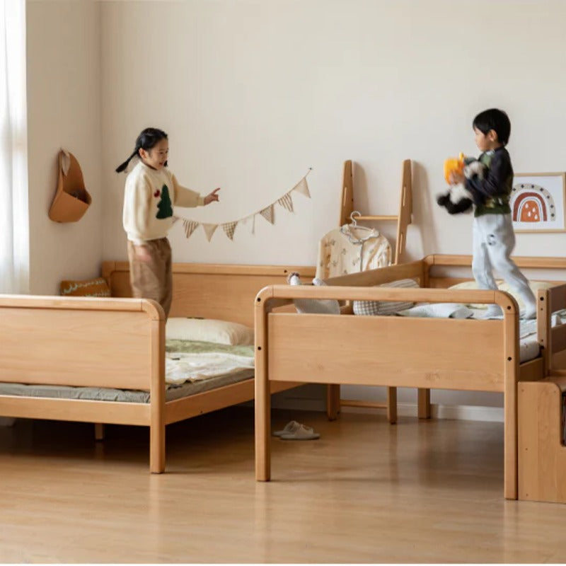 Beech Solid Wood Children's Bunk Bed.