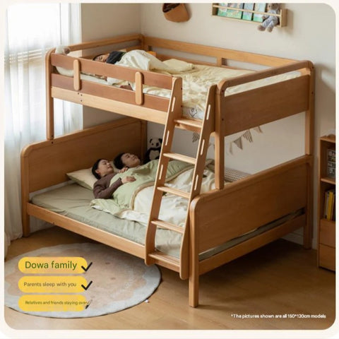 Beech Solid Wood Children's Bunk Bed.