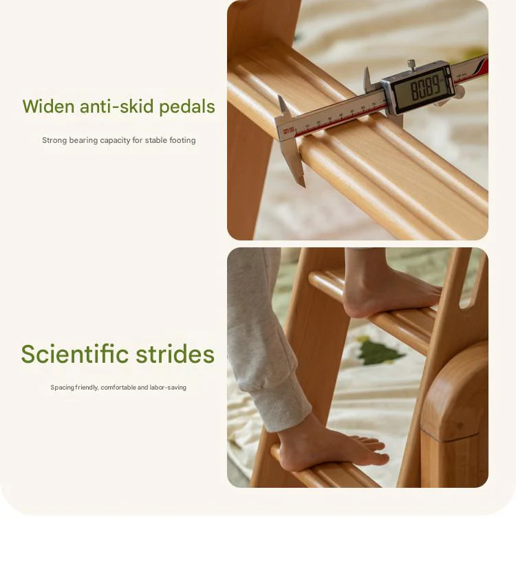 Beech Solid Wood Children's Bunk Bed.