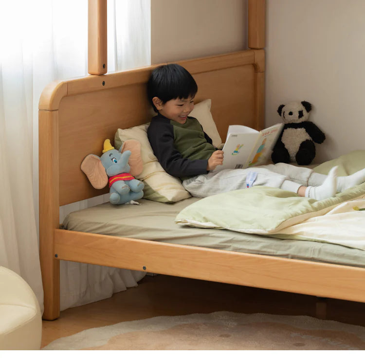 Beech Solid Wood Children's Bunk Bed.