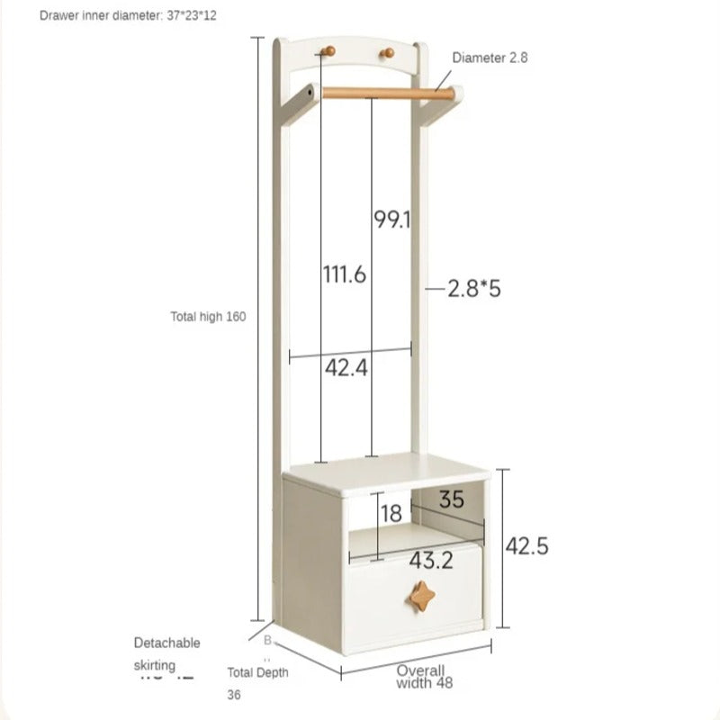 Beech Solid Wood children's Clothes Hanger