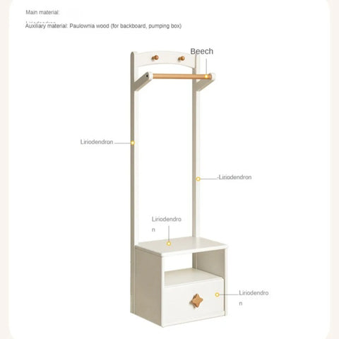 Beech Solid Wood children's Clothes Hanger