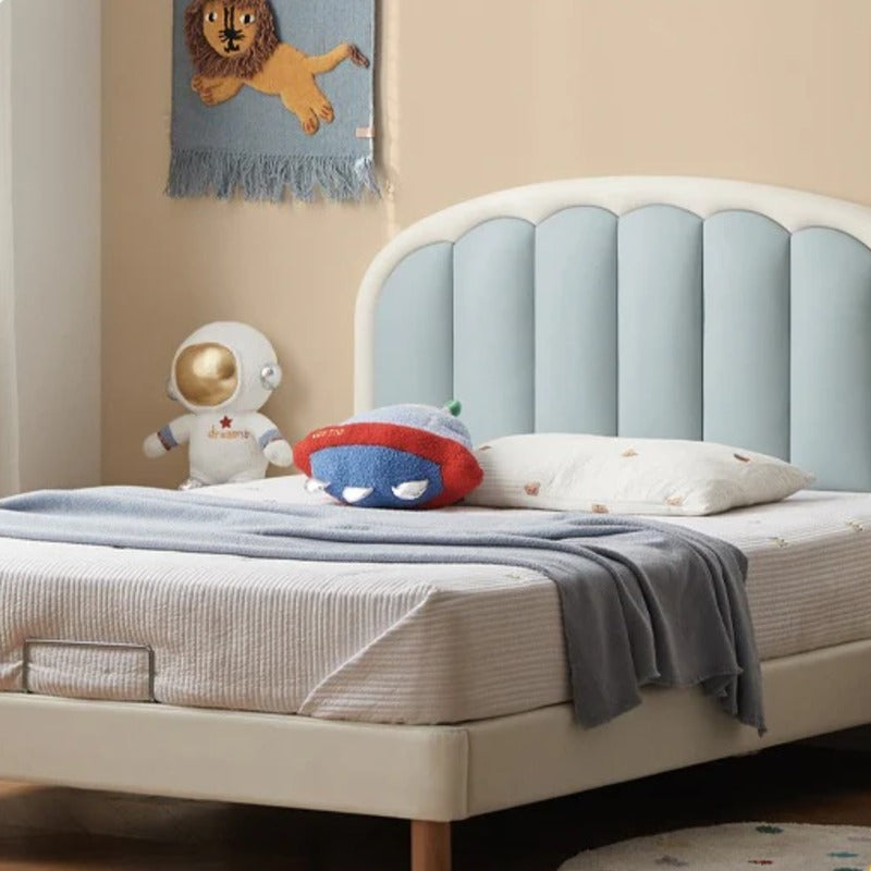Organic leather Children's Cream Style Soft Bed.