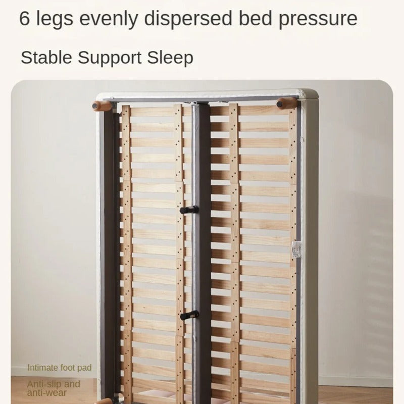 Organic leather Children's Cream Style Soft Bed.