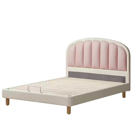 Organic leather Children's Cream Style Soft Bed.