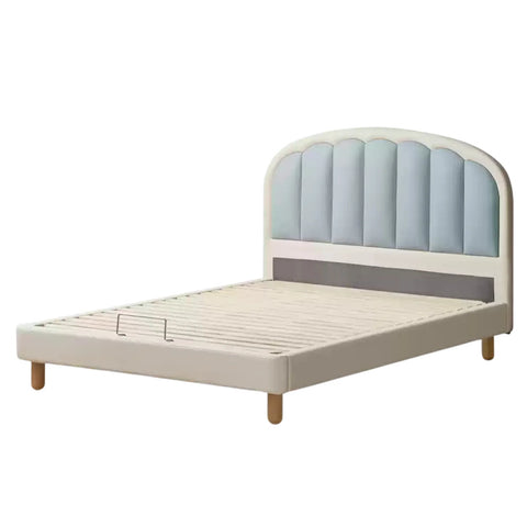 Organic leather Children's Cream Style Soft Bed.