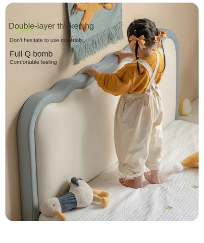 Organic Leather Children's Soft Bed Boys and Girls.