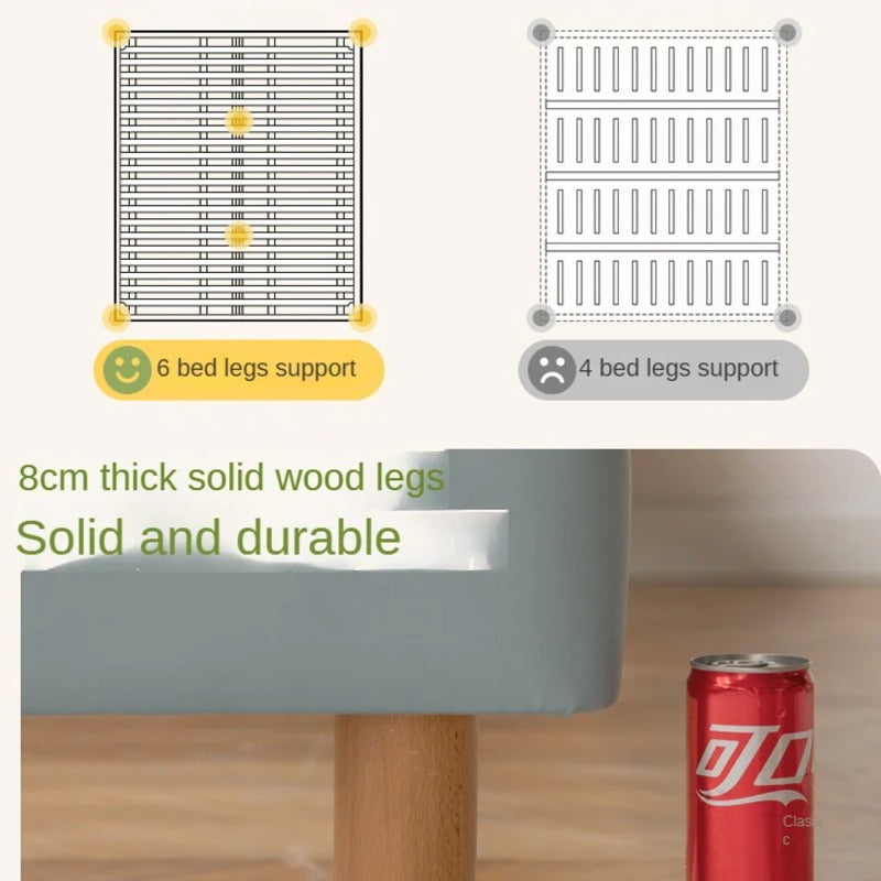 Organic Leather Children's Soft Bed Boys and Girls.