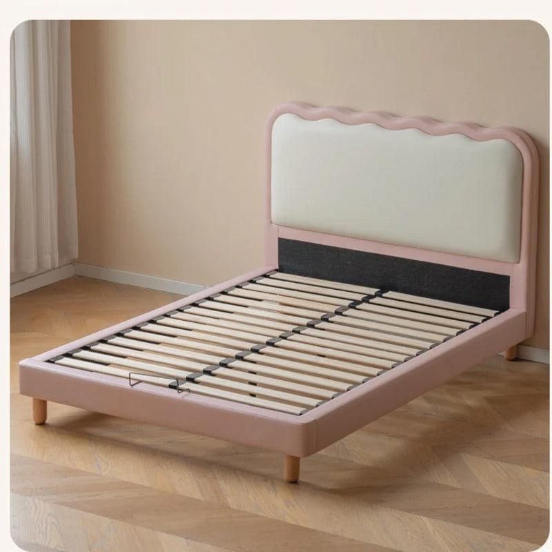 Organic Leather Children's Soft Bed Boys and Girls.