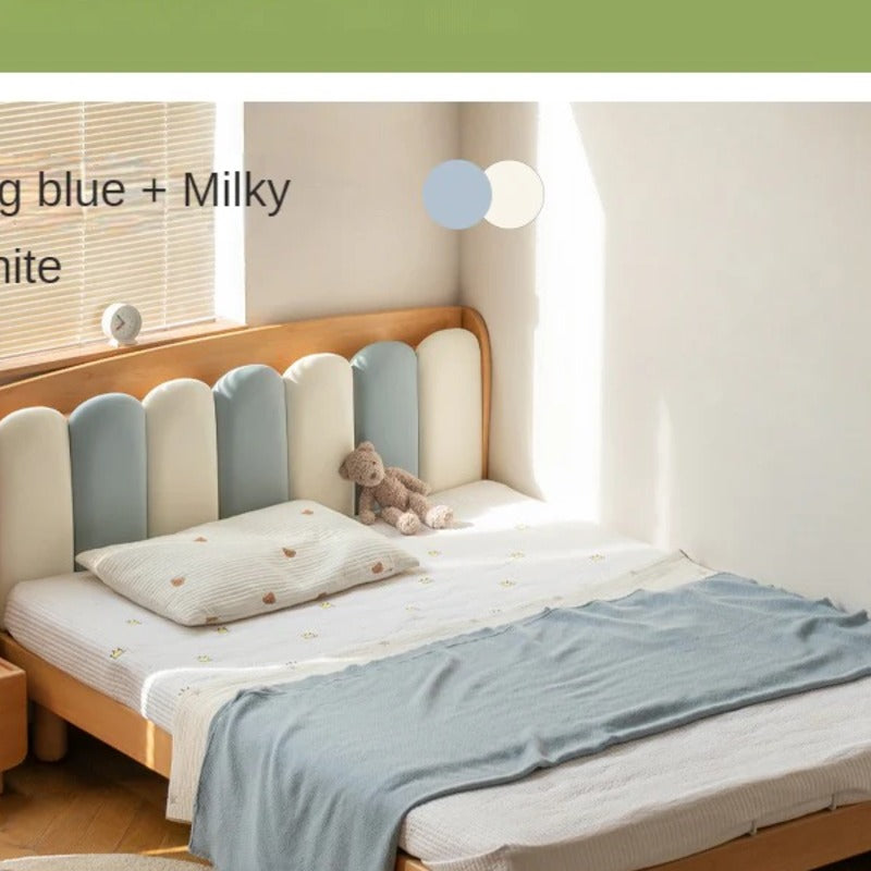 Beech Solid Wood Soft Single Kid's Bed