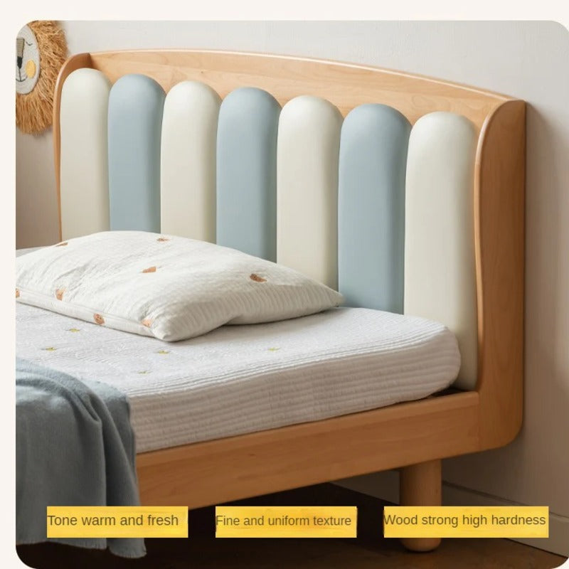 Beech Solid Wood Soft Single Kid's Bed