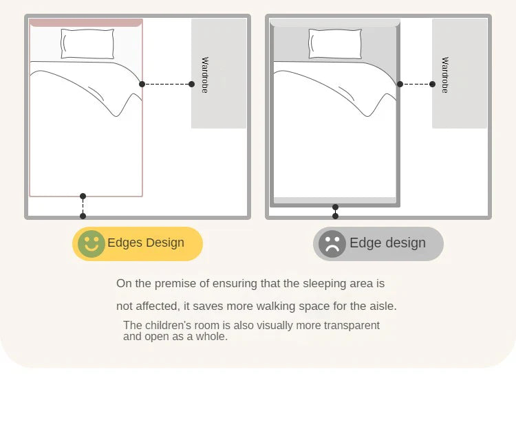 Beech Solid Wood Soft Single Kid's Bed