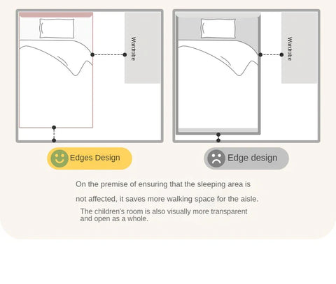 Beech Solid Wood Soft Single Kid's Bed