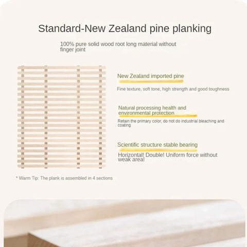 Beech Solid Wood Soft Single Kid's Bed