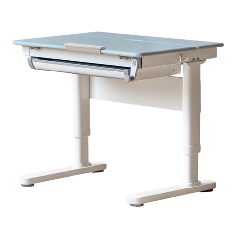 Poplar Solid Wood Childrens Study Desk Natural Eco Friendly Writing Table with Adjustable Height Storage Drawer Home School